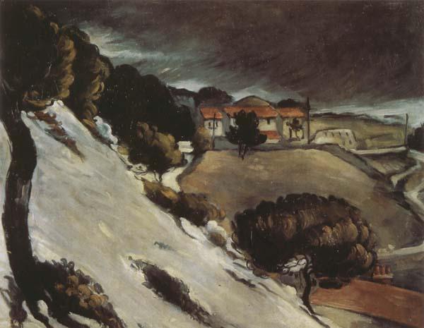 Paul Cezanne Snow Thaw in LEstaque France oil painting art